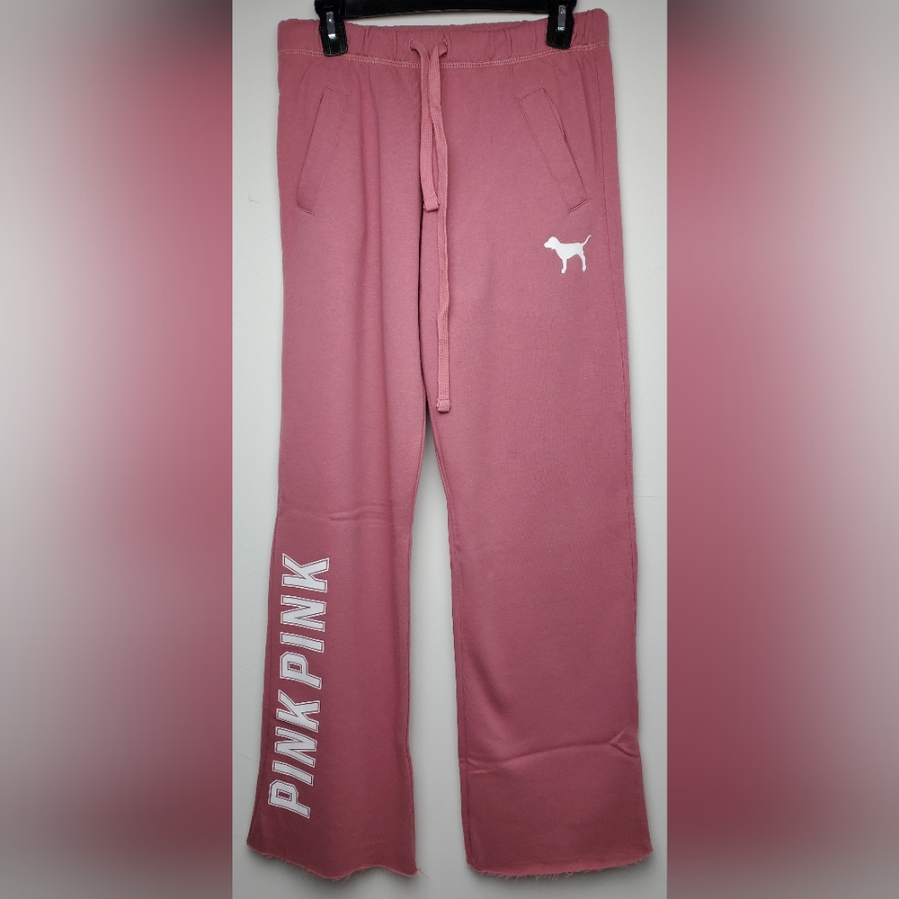Victoria's Secret Pink Lounge Sweatpants Pants Pink/White XS